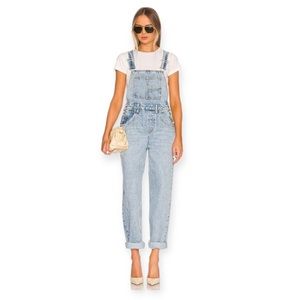 Good American Good '90s Overall GNOA999 Lightwash Blue Sz 6 28